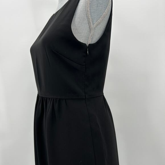 J. Crew Black Crepe Sleeveless Camille Cocktail Office Dress 58579 Size 4 - Picture 4 of 9